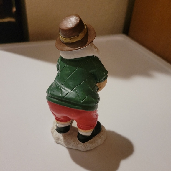 Golfing Santa Claus figurine - Picture 2 of 4